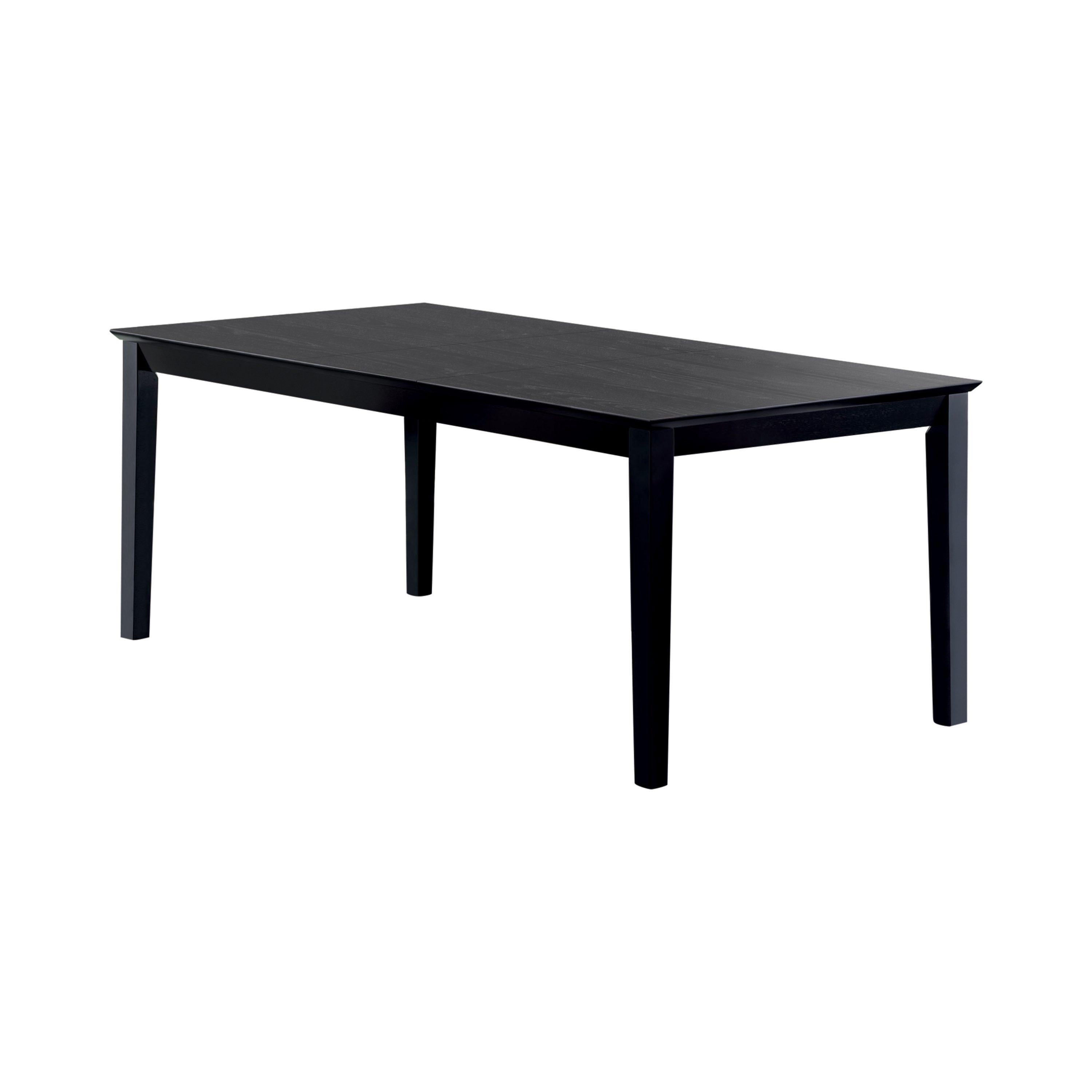 Coaster Furniture Louise 101561 Rectangular 78-inch Extension Leaf Dining Table - Black IMAGE 1